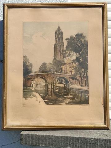 Gravure signe Roger hebbelinck beschikbaar voor biedingen