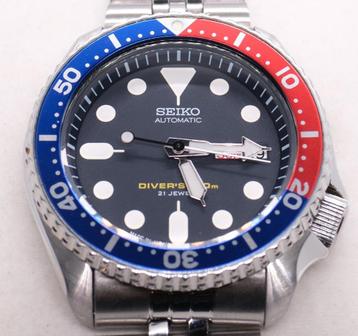 Seiko SKX009 J2 Diver's 200m "pepsi" + Bracelet Caoutchouc O