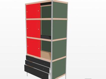Grand Kewlox profond avec portes en acrylique., Enlèvement, Utilisé