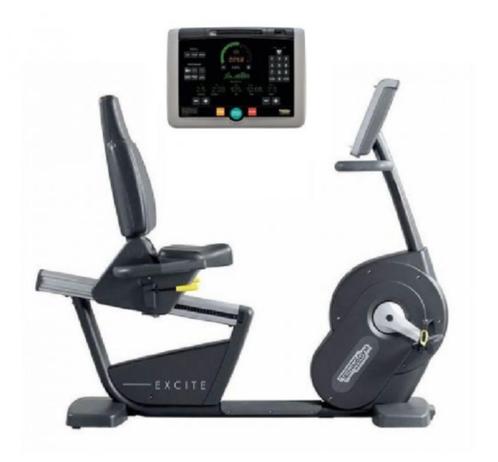 Technogym Excite 700 Recumbent Bike | Ligfiets |, Sport en Fitness, Fitnessmaterialen, Zo goed als nieuw, Armen, Benen, Borst