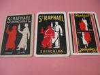 3 oude losse speelkaarten St Raphaël Quinquina (33), Collections, Cartes à jouer, Jokers & Jeux des sept familles, Comme neuf