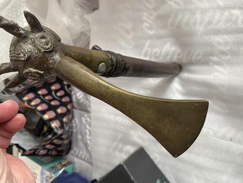 bronze kuba ceremoniële bijl uit de jaren 1900, Antiek en Kunst, Kunst | Niet-Westerse kunst, Ophalen of Verzenden