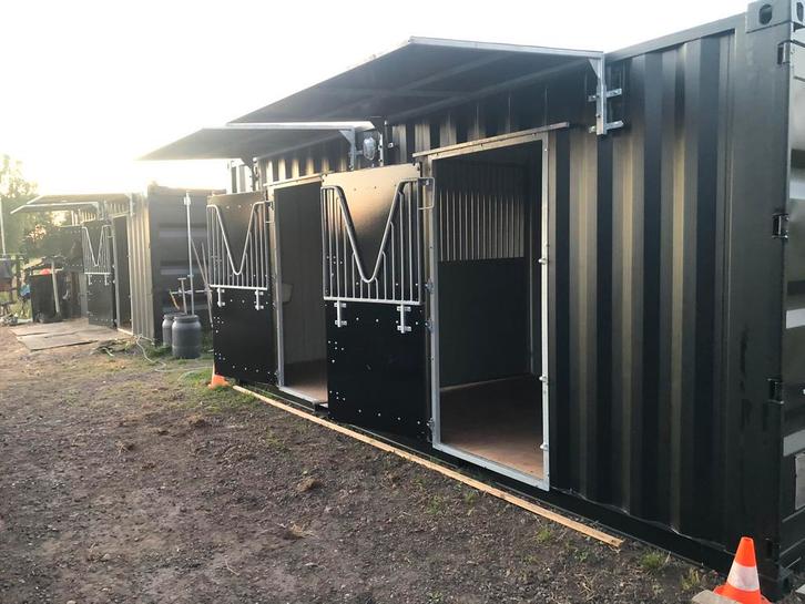 Stalcontainer nieuw!, Dieren en Toebehoren, Stalling en Weidegang, Stalling, 2 of 3 paarden of pony's