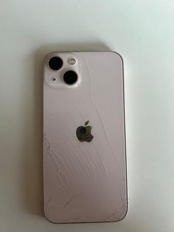 iPhone 13 Roze 128GB - Gebarsten Achterkant beschikbaar voor biedingen