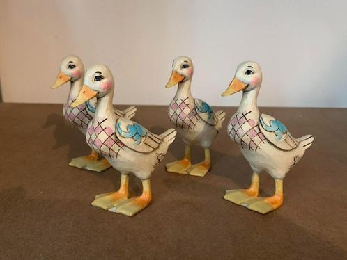 Figurine Jim Shore mini duck par 4 neuves 4021450, Collections, Statues & Figurines, Neuf, Animal, Enlèvement ou Envoi