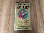 Panneau publicitaire SOILUZ Liqueurs 1927, Collections, Marques & Objets publicitaires, Comme neuf, Enlèvement ou Envoi, Panneau publicitaire
