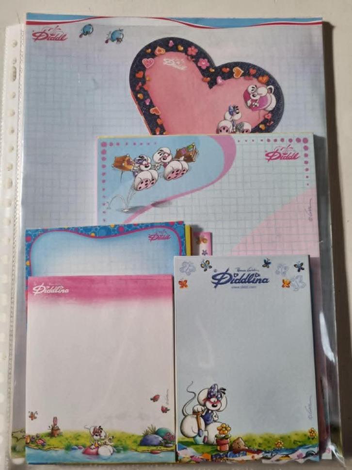 DIDDL-pakket van 180 verschillende vellen papier, Verzamelen, Diddl, Zo goed als nieuw, Papier, Kaart of Schrift, Diddl, Ophalen