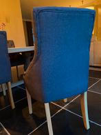 Eetkamer stoelen donker grijs, Huis en Inrichting, Stoelen, Ophalen, Grijs, Stof