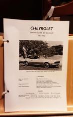 Chevrolet Camaro technische fiche, Boeken, Auto's | Boeken, Ophalen of Verzenden, Zo goed als nieuw, Chevrolet