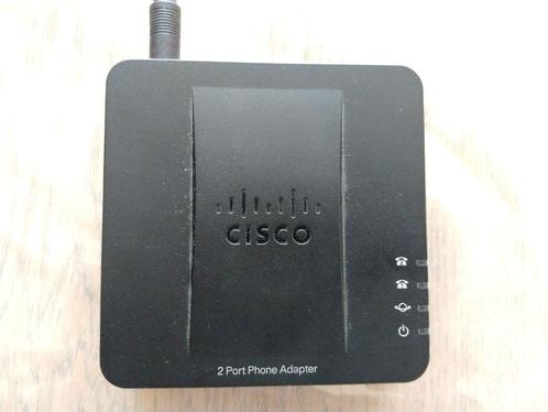 Cisco SPA 112 2 ports ATA Phone adapter, Telecommunicatie, Datacommunicatie en VoIP, Zo goed als nieuw, Accessoires, Ophalen of Verzenden
