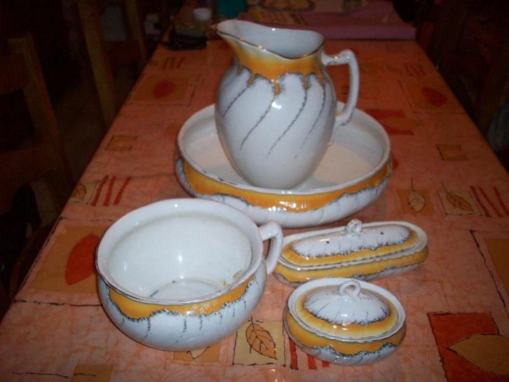 2 trés beaux ancien ensemble lavabo (1 BOCH 1 NIMY), Antiek en Kunst, Kunst | Schilderijen | Klassiek, Ophalen