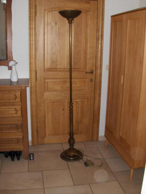 Lampadaire halogène année 1970, Huis en Inrichting, Lampen | Vloerlampen, Hout, Ophalen