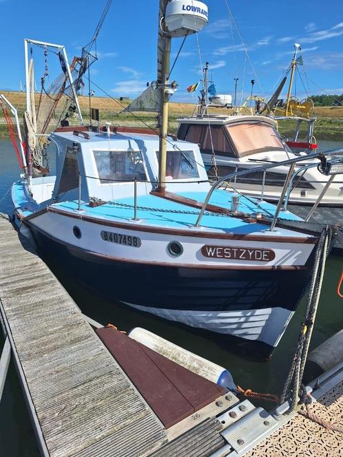 Garnaalboot "Westzyde", Watersport en Boten, Vis- en Consoleboten, Gebruikt, 30 tot 50 pk, 6 meter of meer, Diesel, Binnenboordmotor