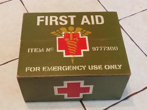 Caisse médic US WW2 : For emergency use only, Verzamelen, Militaria | Tweede Wereldoorlog, Ophalen of Verzenden