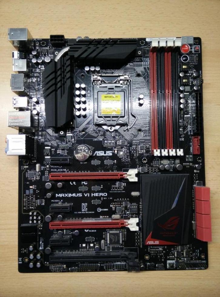 ASUS Republic Of Gamers Maximus VI Hero moederbord, Computers en Software, Moederborden, Zo goed als nieuw, Intel, DDR3, Ophalen