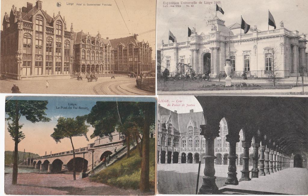 10 cartes postales anciennes de Liège - lot 12, Collections, Cartes postales | Belgique, Liège, Enlèvement ou Envoi