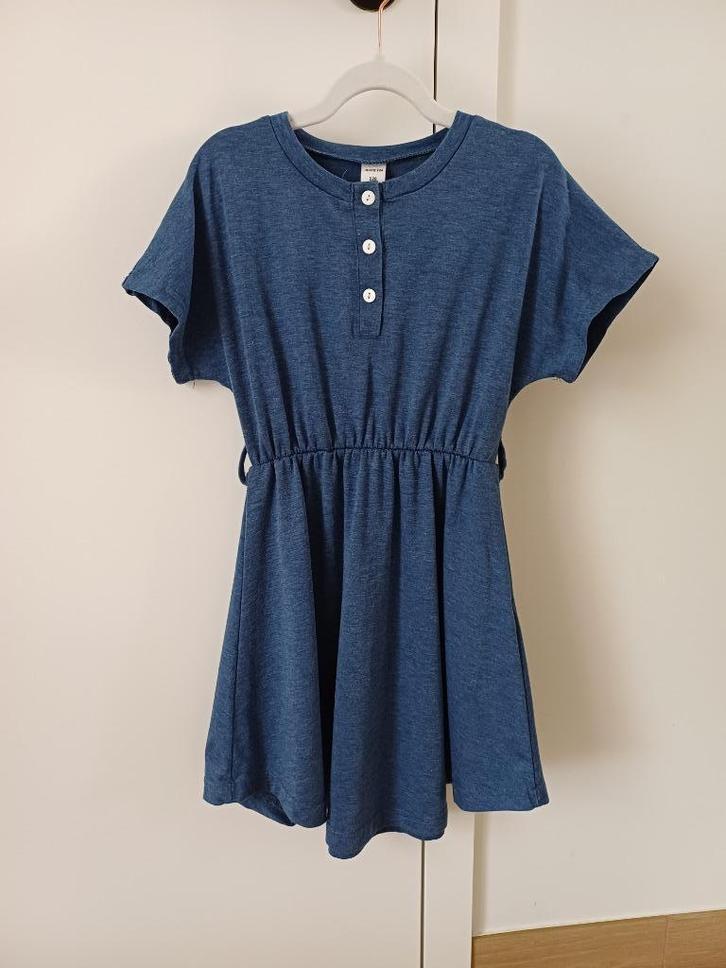 Blauwe jurk maat 122 Shein, Kinderen en Baby's, Kinderkleding | Maat 122, Gebruikt, Meisje, Jurk of Rok, Ophalen of Verzenden