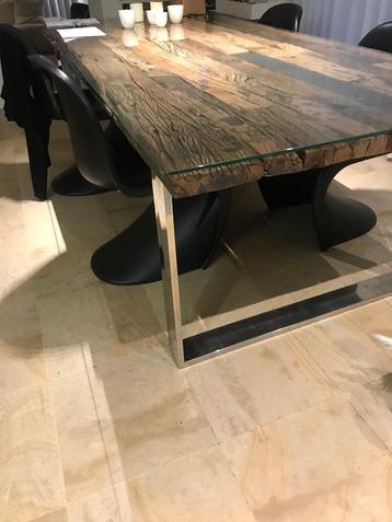 Prachtige eetkamertafel, 100 à 150 cm, 200 cm ou plus, Cinq personnes ou plus, Comme neuf