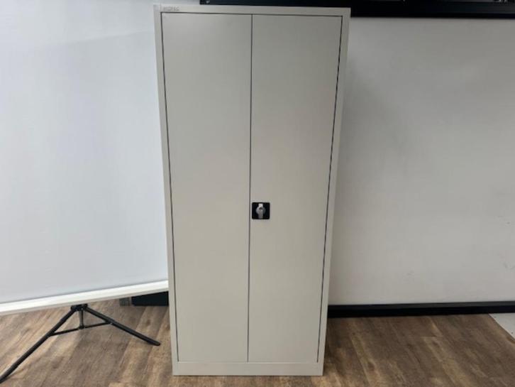 Draaideurkast licht grijs 180 x 80 x 38,5, Huis en Inrichting, Woonaccessoires | Wandplanken en Boekenplanken, Ophalen of Verzenden