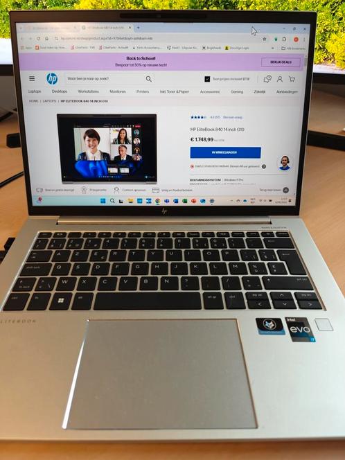 HP EliteBook 840 i7 16GB 512GB, Computers en Software, Windows Laptops, Zo goed als nieuw, 14 inch, SSD, 4 Ghz of meer, 16 GB