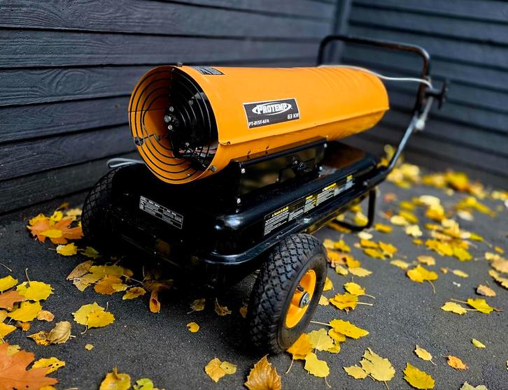 Heteluchtkanon protemp 63KW  215.000 BTU, Doe-het-zelf en Bouw, Verwarming en Radiatoren, Zo goed als nieuw, Thermostaat, Ophalen