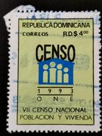 Dominicaanse Republiek 1993 - volkstelling, Ophalen of Verzenden, Midden-Amerika, Gestempeld
