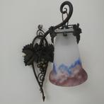 Wandlamp Müller Frères en smeedijzer, Art Nouveau, Ophalen