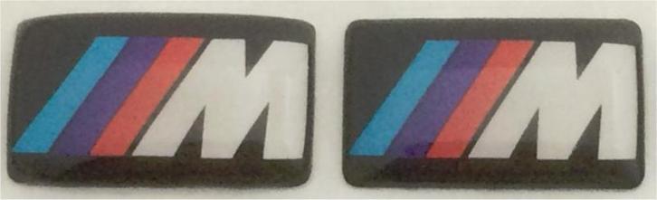 BMW M logo 3D doming sticker set #8, Auto diversen, Autostickers, Verzenden