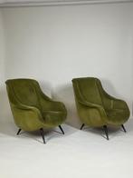 Italiaanse set  uit twee fauteuils en een sofa, jaren 60., Huis en Inrichting, Ophalen, Gebruikt