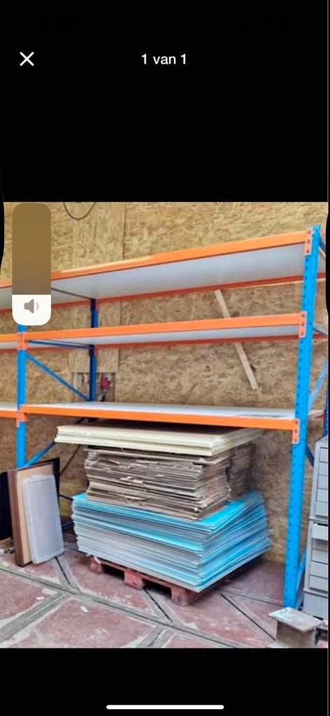 Palletstelling, rek voor magazijn, Zakelijke goederen, Kantoor en Winkelinrichting | Magazijn, Stelling en Opslag, Ophalen
