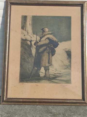 gravure yser signe leonard charly beschikbaar voor biedingen