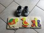HOUTEN LEGPUZZELS+ GRATIS „GIESSWEIN” SLIPPERS, Ophalen of Verzenden, Gebruikt, Overige typen