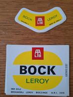 Bieretiket Bock Leroy brouwerij Leroy Boezinge, Verzamelen, Ophalen of Verzenden