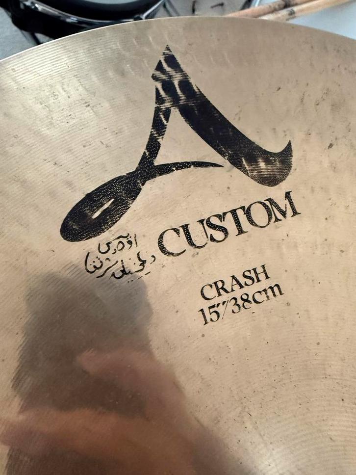 Zildjian A Custom crash 15”, Muziek en Instrumenten, Drumstellen en Slagwerk, Gebruikt, Overige merken, Ophalen of Verzenden