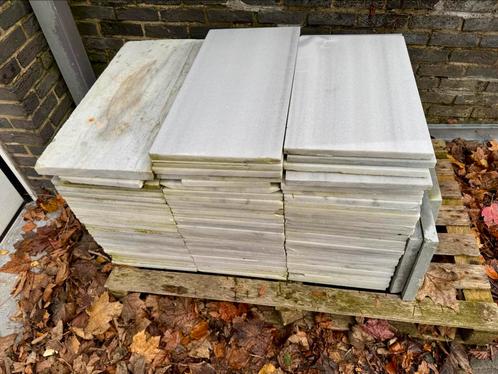 Set van 55 marmerplaten van het type Marmara - 30 cm X 60 cm, Doe-het-zelf en Bouw, Tegels, Zo goed als nieuw, Marmer, 40 tot 60 cm