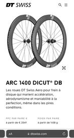 Roues Carbone DT Swiss ARC1400 Dicut 50mm disc, Vélos & Vélomoteurs, Comme neuf, Vélo de course, Dtswiss