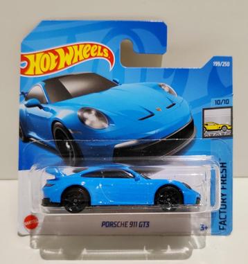Hot Wheels Porsche 911 GT3 Blauw (2022) beschikbaar voor biedingen