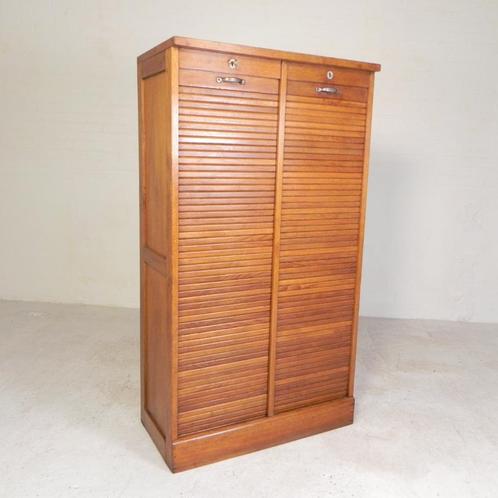 Eiken rolluikkast met 2 luiken, 150 cm hoog, Antiek en Kunst, Curiosa en Brocante, Verzenden