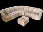 Vintage 70s Leather Modular Lounge Sofa, Huis en Inrichting, Ophalen of Verzenden, Gebruikt