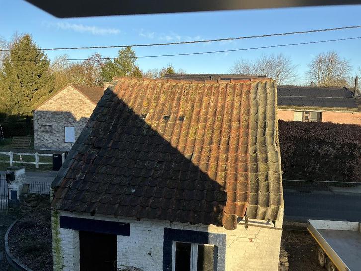 Tuiles rouges à donner, Doe-het-zelf en Bouw, Dakpannen en Dakbedekking, Gebruikt, Dakpannen, Steen of Klei, Rood, 15 m² of meer