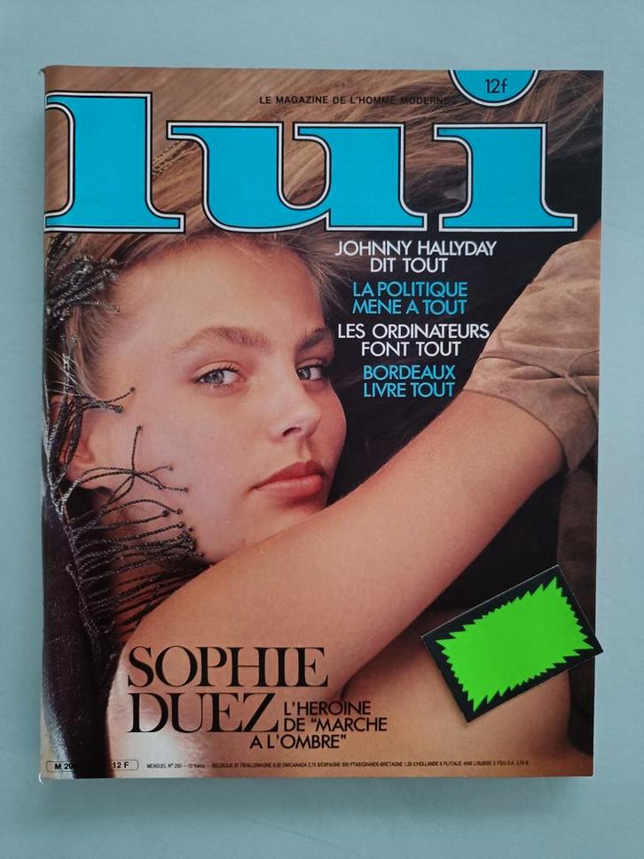 Lui magazine - Sophie Duez - jaren '80, Verzamelen, Tijdschriften, Kranten en Knipsels, Tijdschrift, 1980 tot heden, Ophalen of Verzenden
