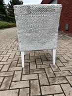 Gevlochten Rieten Stoelen, Huis en Inrichting, Stoelen, Ophalen, Gebruikt, Wit, Riet of Rotan