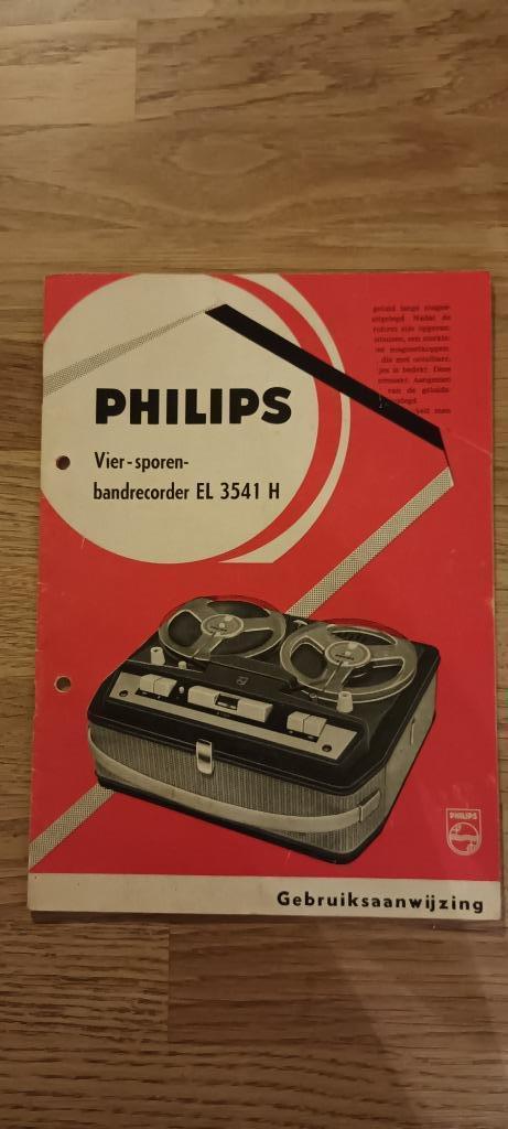 Philips bandrecorder EL3541H, Audio, Tv en Foto, Bandrecorder, Onderdeel, Ophalen of Verzenden