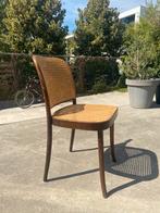 Set van 6 vintage eetkamerstoelen met rieten zitting, Huis en Inrichting, Stoelen, Ophalen, Zo goed als nieuw