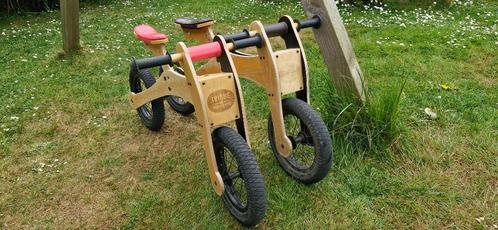 2x houten Trybike loopfiets – samen of apart, Kinderen en Baby's, Speelgoed | Buiten | Voertuigen en Loopfietsen, Gebruikt, Loopfiets