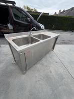 Inox spoelbak, Huis en Inrichting, Keuken | Keukenelementen, Ophalen, Gebruikt, 100 tot 150 cm, 150 tot 200 cm