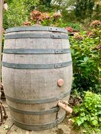Eikenhouten wijnvat 300liter met kraantje en deksel., Tuin en Terras, Regentonnen, Ophalen, Zo goed als nieuw, Met kraantje