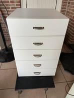 Witte ladekast, Ophalen, 5 laden of meer, Vintage, 50 tot 100 cm