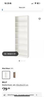 80x28x237 Billy kast wit IKEA, Huis en Inrichting, Kasten | Boekenkasten, Ophalen