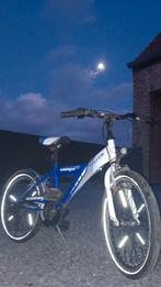 Blauw/witte kinder fiets met lichten., Ophalen of Verzenden, Zo goed als nieuw